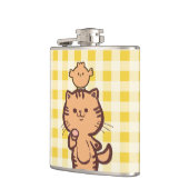 Kat en kleine kip heupfles (Links)