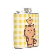 Kat en kleine kip heupfles (Rechts)