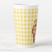 Kat en kleine kip latte mok (Voorkant)