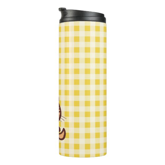 Kat en kleine kip thermosbeker (Geroteerd rechts)