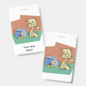Kat en klip van viskuit badge (Voor- en achterkant)