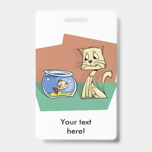 Kat en klip van viskuit badge (Voorzijde)