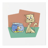 Kat en klip van viskuit kubus (Voorkant)