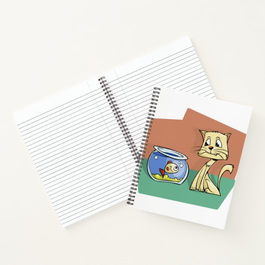 Kat en klip van viskuit notitieboek (Binnen)