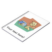 Kat en klip van viskuit notitieboek (Linkerzijde)