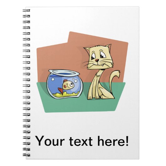 Kat en klip van viskuit notitieboek (Voorkant)