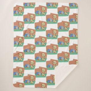 Kat en klip van viskuit sherpa deken