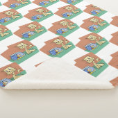 Kat en klip van viskuit sherpa deken (3/4)