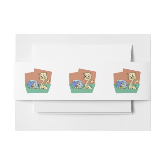 Kat en klip van viskuit uitnodigingen wikkel (Voorkant Voorbeeld)