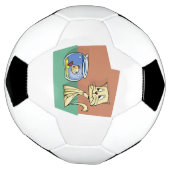 Kat en klip van viskuit voetbal (Gedraaid)