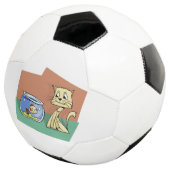 Kat en klip van viskuit voetbal (Drie kwart)