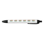 Kat en klip van viskuit zwarte inkt pen (Bodem)