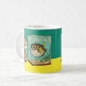 Kat en kogelvis mok (Voorkant links)