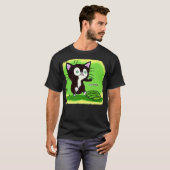 Kat en komkommers t-shirt (Voorkant volledig)