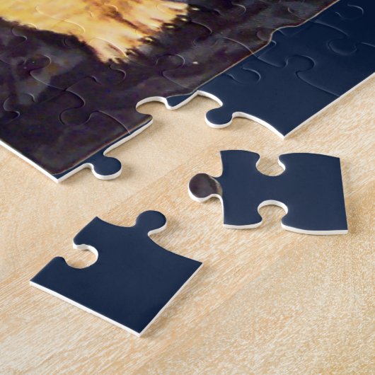 kat en kous - Halloween Jigzaag Puzzle Legpuzzel (Zijkant)