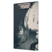 Kat- en lampgeluidfoto klembord (Links)