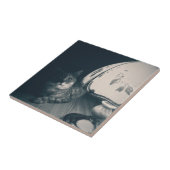 Kat- en lampgeluidfoto tegeltje (Zijkant)