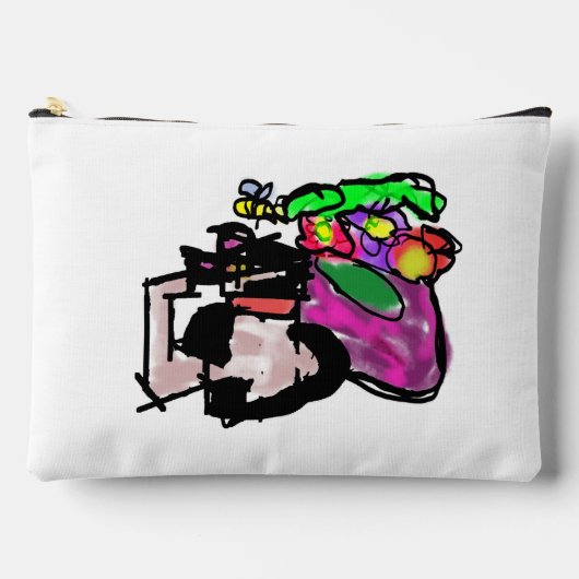 Kat en lentebloemen etui (Voorkant)
