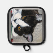 Kat en lieveheersbeestjes Oven Mitts & Pot Holders Pannenlap (Voorkant)