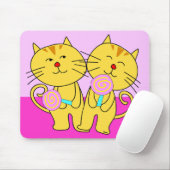 Kat en Lollipop Mousepad Muismat (Met muis)
