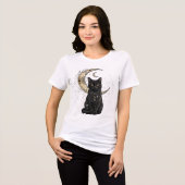 kat en maan t-shirt (Voorkant volledig)