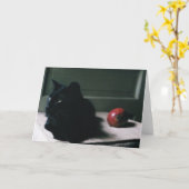 Kat- en mangokaart kaart (Gele Bloem)