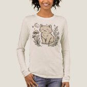 Kat en Mashroom Bella+Canvas Tri-blend Shirt (Voorkant)