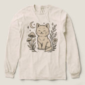 Kat en Mashroom Bella+Canvas Tri-blend Shirt (Voorkant)