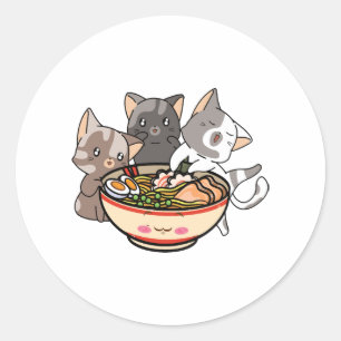 Kat- en moederkat: rattenkat ronde sticker