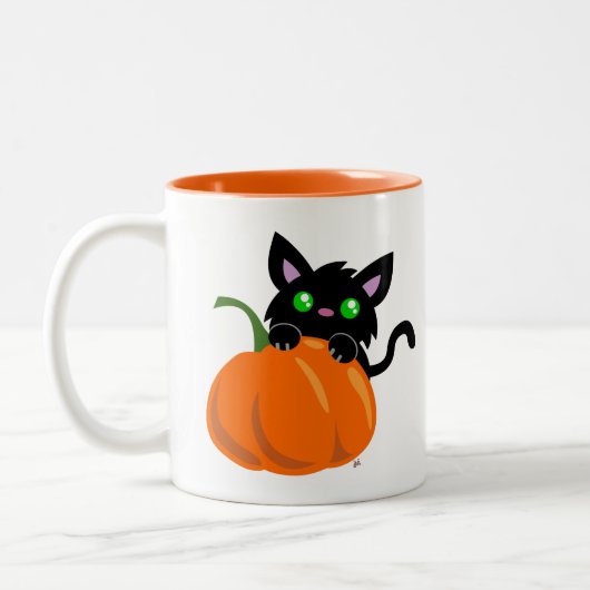 Kat en Mok van pompoen (Links)