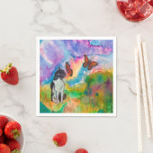 Kat en monarchen papieren servetten (Insitu)