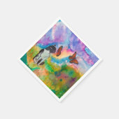 Kat en monarchen papieren servetten (Hoek)