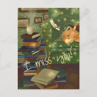 Kat en muis aanpasbaar briefkaart