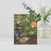 Kat en muis aanpasbaar briefkaart (Staand voorkant)