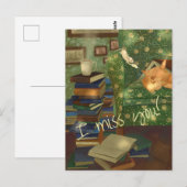 Kat en muis aanpasbaar briefkaart (Voorkant / Achterkant)