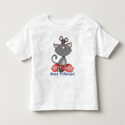Kat en muis Beste vrienden Slumber Partij Kinder Shirts (Voorkant)