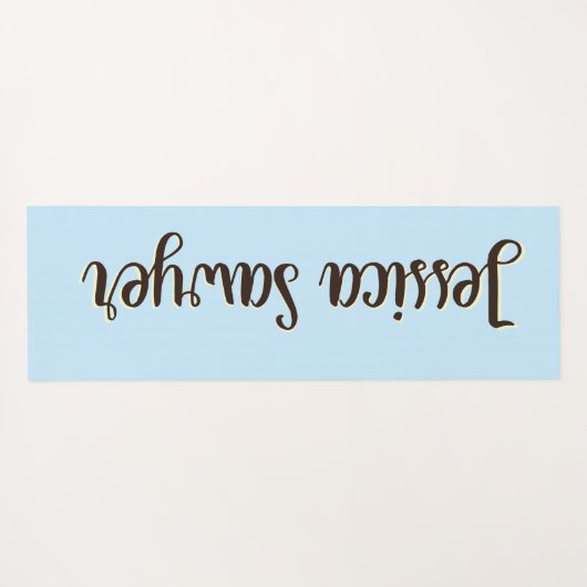 Kat en muis Brave Custom Yoga Mat (Achterkant (horizontaal))