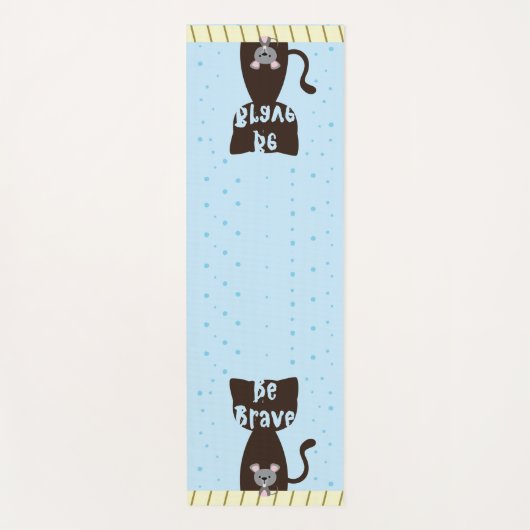 Kat en muis Brave Custom Yoga Mat (Voorkant)