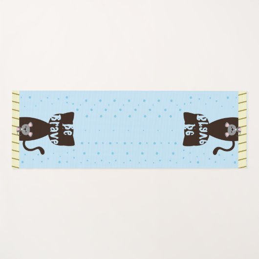 Kat en muis Brave Custom Yoga Mat (Voorkant (horizontaal))