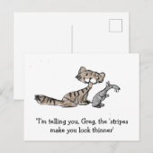 Kat en Muis Briefkaart (Voorkant / Achterkant)