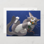 Kat en muis Briefkaart (Voorkant / Achterkant)