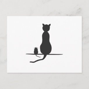 kat en muis briefkaart