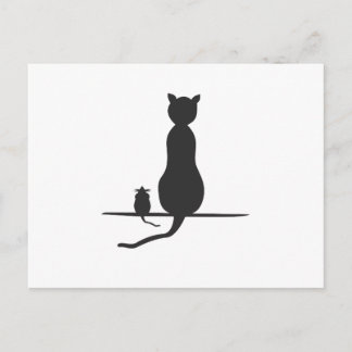 kat en muis briefkaart