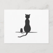 kat en muis briefkaart (Voorkant)