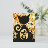 kat en muis briefkaart (Staand voorkant)