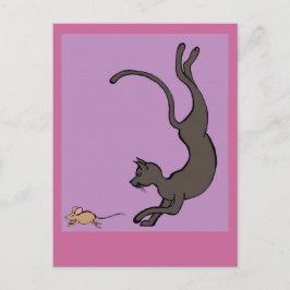 kat en muis briefkaart