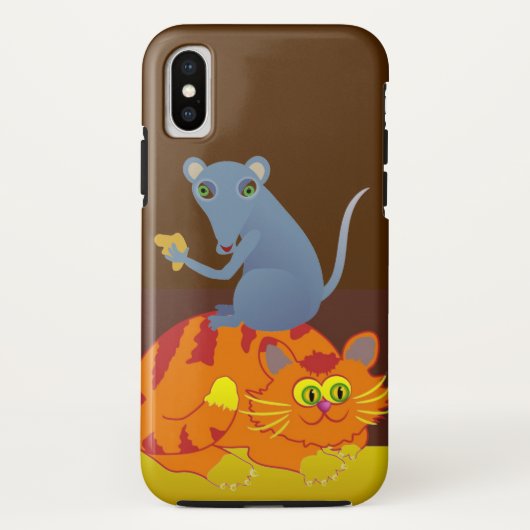 Kat en muis Case-Mate iPhone case (Achterkant)