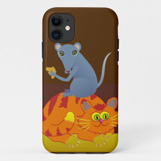 Kat en muis Case-Mate iPhone case (Achterkant)