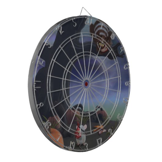 Kat en muis dartbord (Voorkant Links)