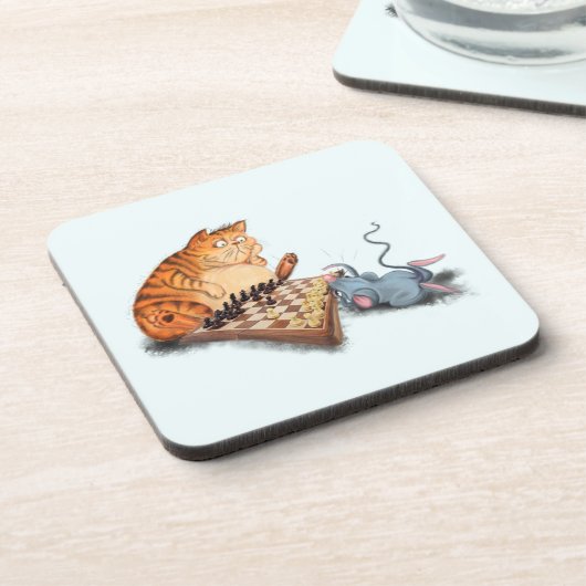 Kat en muis die Onderzetter afspelen (Linkerzijde)